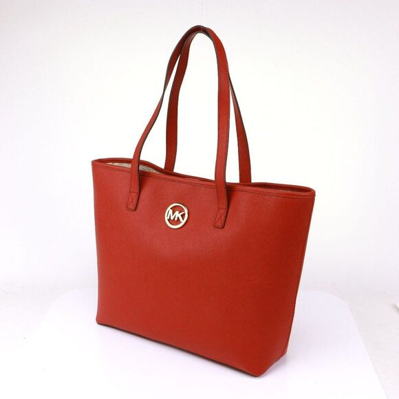 NWT Michael Kors Travel Saffiano Tote in Scarlet - Picture 6 of 11